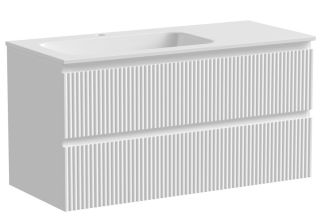 Подвесная тумба под раковину Sancos Snob R SNR100LW левая 100см Bianco